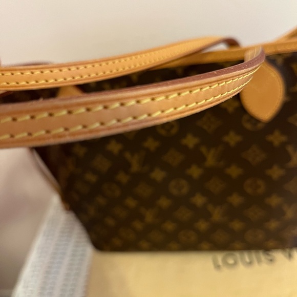 SOLD Louis Vuitton Monogram Neverfull MM Rose Ballerine & matching MM Pochette - Picture 6 of 16